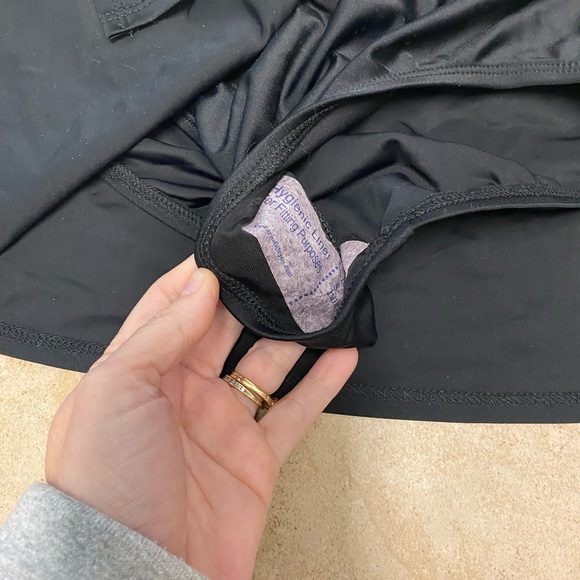 Nwot ENLA EN LA Black  Swim Skirt W Bikini Bottom  One Piece Swimsuit 8 - Picture 3 of 6